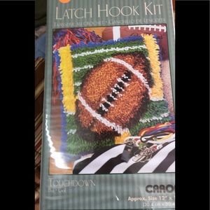 Latchhook Football Pillow Kit